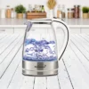Brentwood 1.7L Tempered Glass Tea Kettle In White