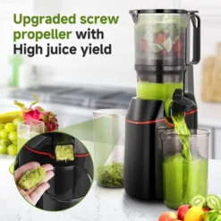 Juicer Machines With 108mm Feed Chute, 45-60 RPM Slow Masticating Juicer With Triple Stainless Steel Filter, 160W Pure Copper Motor, Reverse Function 11 Juicer Machines With 108mm Feed Chute, 45-60 RPM Slow Masticating Juicer With Triple Stainless Steel Filter, 160W Pure Copper Motor, Reverse Function -Kitchen Appliances GUEST a4cc18e8 1377 4545 a601 3259d72eddbb