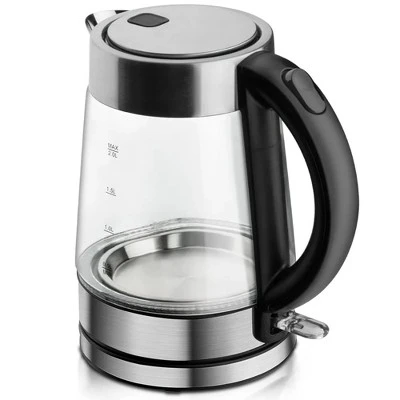 Luminuxe Electric Kettle, Speed-Boil Glass Electric Water Boiler & Warmer 1500W Tea Heater, Auto Shut-Off Cool Touch Handle 2 Luminuxe Electric Kettle, Speed-Boil Glass Electric Water Boiler & Warmer 1500W Tea Heater, Auto Shut-Off Cool Touch Handle - Image 2