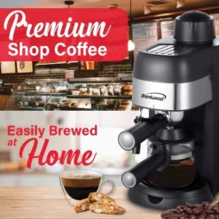 Brentwood GA-134BK 4-Cup Stainless Steel Espresso And Cappuccino Maker Machine In Black 14 Brentwood GA-134BK 4-Cup Stainless Steel Espresso And Cappuccino Maker Machine In Black -Kitchen Appliances GUEST a8226fff b995 4b17 ac71 d9f0dc81a293