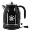 MegaChef 1.8 Quart Electric Tea Kettle And 2 Slice Toaster Combo In Black