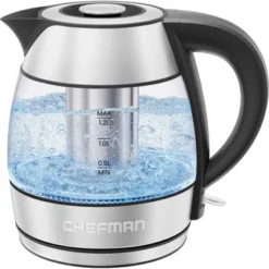 Chefman Rapid Boil 1.2L Electric Tea Kettle -Kitchen Appliances GUEST a8525104 d5f4 4437 acb2 78abab313500