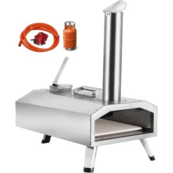VEVOR Dual Fuel Pizza Oven For Outdoor Use, 12" Portable Pizza Oven, Pellet & Gas Powered Outdoor Pizza Oven With Thickened Cordierite Pizza Stone -Kitchen Appliances GUEST a8933c30 d5d8 4f06 aac2 7bc95cadc465
