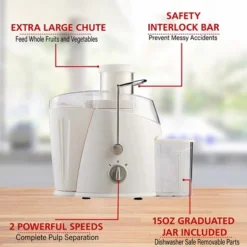 Brentwood Juice Extractor-White 14 Brentwood Juice Extractor-White -Kitchen Appliances GUEST aa3b541f ead3 4140 b638 1e8e6ce4f65d