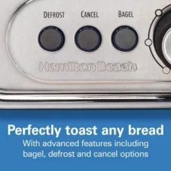 Hamilton Beach Modern Chrome 2-Slice Toaster - 22785: Stainless Steel, Bagel & Defrost Options, Extra Wide Slots 12 Hamilton Beach Modern Chrome 2-Slice Toaster - 22785: Stainless Steel, Bagel & Defrost Options, Extra Wide Slots -Kitchen Appliances GUEST abfd1322 3da8 4d8c 9012 8d26b5802d54