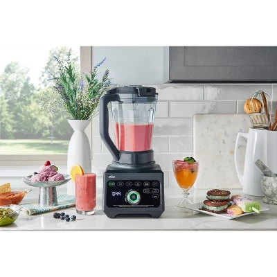 Braun TriForce Pro Power Blender - JB9040BK: 1600W, 68oz Capacity, 11 Speeds, Crushes Ice, Chops, Purees, Overheat Protection 2 Braun TriForce Pro Power Blender - JB9040BK: 1600W, 68oz Capacity, 11 Speeds, Crushes Ice, Chops, Purees, Overheat Protection - Image 2