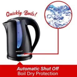 Brentwood 1,100-Watt Cordless Electric Kettle With Concealed Stainless Steel Heating Element, 360° Base, Auto Shutoff, And Boil-Dry Protection -Kitchen Appliances GUEST ac62f0b2 e2bc 49fd 9cfd f61417dbc519