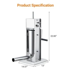 Garvee Sausage Stuffer, Manual 22Lbs/10L Sausage Maker Machine, Meat Stuffer With Dual Speed, Stainless Steel Sausage Filler With 4 Stuffing Tubes -Kitchen Appliances GUEST acf073d4 9a82 42b5 b190 43577dff01d7