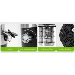 Aeitto Slow Juicer Machines, 4.9" Extra Large Feed Chute Cold Press Juicer For Whole Fruits And Vegetables & Easy Clean -Kitchen Appliances GUEST ae3f3ab7 62e6 4658 acf9 8bcac885142b