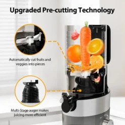 AeittoMega4 Slow Juicer Machines, 4.9" Extra Large Feed Chute For Whole Fruits And Vegetables -Kitchen Appliances GUEST b01a3b2f b1ef 4443 9b62 ee7549e3e4f5