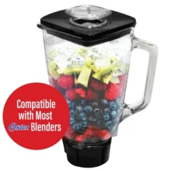 Brentwood 42-Oz. Blender Glass Jar Replacement 6-Piece Set For Oster® Blender P-OST722 In Black