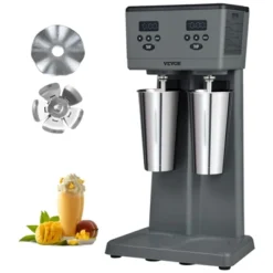VEVOR Milkshake Maker, 375W X 2 Electric Milkshake Machine, Commercial Double Heads Drink Mixer Blender,Intelligent Microswitch, 3-Speed -Kitchen Appliances GUEST b0686f60 c747 46dd 8c5f a5f54ff2773d