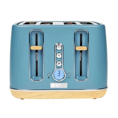 Haden Dorchester 4 Slice Wide Slot Bread And Bagel Retro Toaster With Removable Crumb Tray And Variable Browning Control, Stone Blue 6 Haden Dorchester 4 Slice Wide Slot Bread And Bagel Retro Toaster With Removable Crumb Tray And Variable Browning Control, Stone Blue - Image 6