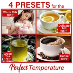 Brentwood 1,100-Watt 1.7-L Cordless Digital Glass Electric Kettle With Tea Infuser -Kitchen Appliances GUEST b0eb98be 0bc0 41fd 8437 5714300ee196