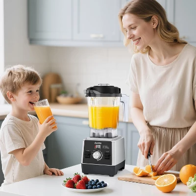 Aeitto Blender 1800W Powerhouse For Smoothies, Ice Crushing & More,Blenders For Kitchen With 68Oz Black 6 Aeitto Blender 1800W Powerhouse For Smoothies, Ice Crushing & More,Blenders For Kitchen With 68Oz Black - Image 6