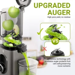 Masticating Juicer With 4.35 In Large Caliber For Whole Fruits &Vegetables, 50RPM Slow Cold Press Juicer, Reverse Function, BPA Free, 8-stage Spiral 9 Masticating Juicer With 4.35 In Large Caliber For Whole Fruits &Vegetables, 50RPM Slow Cold Press Juicer, Reverse Function, BPA Free, 8-stage Spiral -Kitchen Appliances GUEST b1cf74fc 2172 43ec 8245 e05cbe1927d8