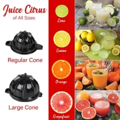 Brentwood 200-Watt 1-Speed Electric Citrus Juicer With 2 Cones And Stainless Steel Lever 11 Brentwood 200-Watt 1-Speed Electric Citrus Juicer With 2 Cones And Stainless Steel Lever -Kitchen Appliances GUEST b233b63e 5c90 4453 b827 84cc71e491d5