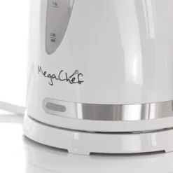 MegaChef 1.7Lt. Plastic Electric Tea Kettle- White -Kitchen Appliances GUEST b4afafc8 cb24 4c8b 89b6 2af6994acf79