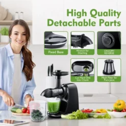 Masticating Juicer, Slowe Cold Press Juicer With 7 Spiral Masticating, Reverse Function, Juicer Machines With Food Grade Anti-oxidation Materials 15 Masticating Juicer, Slowe Cold Press Juicer With 7 Spiral Masticating, Reverse Function, Juicer Machines With Food Grade Anti-oxidation Materials -Kitchen Appliances GUEST b5144d28 ecb4 4103 b652 edb08caa0145