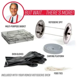 Ronco Digital Rotisserie Oven, Platinum Digital Design, Large Capacity (240oz) Countertop Oven -Kitchen Appliances GUEST b724c6a8 0c82 407e bcb6 cf66381f1a78