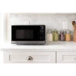 Panasonic .9 Cu Ft Microwave - Black Stainless Steel - NN-SB438: Countertop Small Microwave Oven, 900W, 10 Programs -Kitchen Appliances GUEST b7432835 c853 4eee 918b 5ac8be31e095