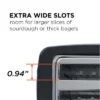 Commercial Chef Toaster With 2 Extra Wide Slots, 6 Settings, Cool Touch Technology