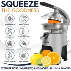 Eurolux Die Cast Stainless Steel Electric Citrus Juicer, 300W Of Power, 2 Filters -Kitchen Appliances GUEST b9ec3545 994c 4aac 82cd 4a6e347b2fb0