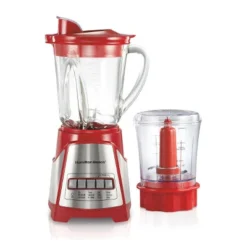 Hamilton Beach Blender / Chopper 58144: 700W 4-Speed Kitchen System, 40oz Capacity, Dishwasher-Safe, Red -Kitchen Appliances GUEST ba58bab6 1830 4b36 9d8c 3e80103d4707