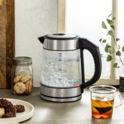 Aroma 1.7L Digital Programmable Kettle With Illumination: Borosilicate Glass, Automatic Shut-Off, Water Level Viewer -Kitchen Appliances GUEST bbcdb5d8 dced 4002 bce5 549721571ce8