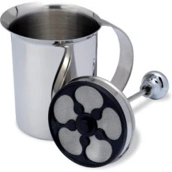 Bellemain Handheld Milk Frother – Stainless Steel Foam Maker For Lattes, Cappuccinos, Matcha & More (14oz)