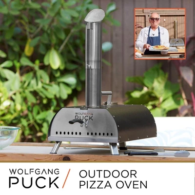 Wolfgang Puck Outdoor Pizza Oven, Durable Stainless Steel, Portable Pizza Oven, Compact Storage, Pellet Pizza Oven 1 Wolfgang Puck Outdoor Pizza Oven, Durable Stainless Steel, Portable Pizza Oven, Compact Storage, Pellet Pizza Oven