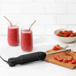 Chefman Multi-Speed Immersion Blender With Stainless Steel Blades - Black: Handheld 2-Speed, 300W, Dishwasher-Safe Parts -Kitchen Appliances GUEST bd4fadda 10c5 446e bec4 c9ccafdda6e1