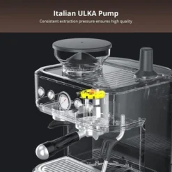 15 Bar Automatic Espresso Coffee Machine Stainless Steel With Grinder And 88 Fluid Ounces Water Tank And Milk Frother 1350W -Kitchen Appliances GUEST bd88536a 1f1a 4ef0 bcc7 e3bdea1366e6