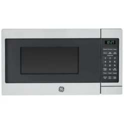 GE Countertop Microwave Oven 700 W Compact 0.7 Cu Ft Steel With 2 Year Warranty