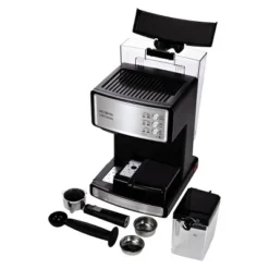 Mr. Coffee® Mr. Coffee Programmable Espresso, Cappuccino, Coffee Maker With Automatic Milk Frother And 15-Bar Pump Stainless Steel Black: ECMP1000 8 Mr. Coffee® Mr. Coffee Programmable Espresso, Cappuccino, Coffee Maker With Automatic Milk Frother And 15-Bar Pump Stainless Steel Black: ECMP1000 -Kitchen Appliances GUEST c033927d 9d5c 4330 8ff5 794b06d37b6e