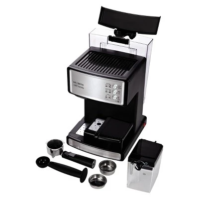Mr. Coffee® Mr. Coffee Programmable Espresso, Cappuccino, Coffee Maker With Automatic Milk Frother And 15-Bar Pump Stainless Steel Black: ECMP1000 3 Mr. Coffee® Mr. Coffee Programmable Espresso, Cappuccino, Coffee Maker With Automatic Milk Frother And 15-Bar Pump Stainless Steel Black: ECMP1000 - Image 3