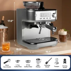 Espresso Machine With Grinder, Professional Coffee And Espresso Maker Combo -Kitchen Appliances GUEST c0c88c78 3ec2 4880 bfc4 e80807852d7f
