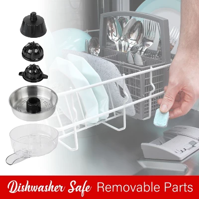 Brentwood 80-Watt 1-Speed Electric Citrus Juicer With Ergonomic Lever, Black 5 Brentwood 80-Watt 1-Speed Electric Citrus Juicer With Ergonomic Lever, Black - Image 5