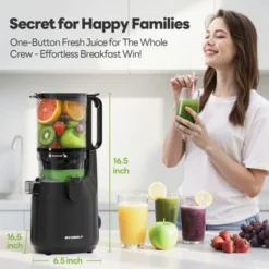 Cold Press Juicer – 5.3" Feed Chute, 1.7L Capacity, High Juice Yield, Juicer Machine, Powerful Slow Juicer With Total Pulp Control Easy To Clean -Kitchen Appliances GUEST c2122a24 4937 4683 8b90 8224b9ed2cd7