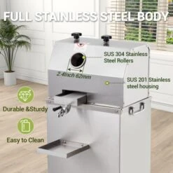 TROPOW Manual Sugar Cane Juicer, Commercial Press With Stainless Steel 3 Rollers, 2.4" Large Inlet, High Output Juicer Machine -Kitchen Appliances GUEST c26b2050 49f7 4e58 964a 47e6cd449831