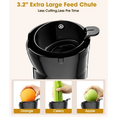 SKONYON Electric Juicer Cold Press Juicer 3.2 Inch Wide Chute 40oz Juice Container High Juice Yield Easy To Clean For Fruits And Vegetables 3 SKONYON Electric Juicer Cold Press Juicer 3.2 Inch Wide Chute 40oz Juice Container High Juice Yield Easy To Clean For Fruits And Vegetables - Image 3
