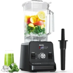 Aeitto 1500W Blender, 68oz Professional Countertop Blender For Kitchen, Large Capacity, Ice Crushing & Frozen Drinks, Black -Kitchen Appliances GUEST c43b8146 d143 4116 9e15 2eb8cb48a7ad