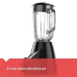 Black & Decker BLACK+DECKER 10-Speed Countertop Blender, BL2010BG, 6-Cup Glass Jar, Dishwasher-Safe, Stainless Steel Blade, Suction Feet -Kitchen Appliances GUEST c4567a1f 03ba 4041 967d edfa9f1bea5f