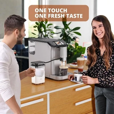 Jojoka Fully Automatic Espresso Machine With Milk Frother And Grinder – 20 Bar, One-Touch Recipes, 1.5L Water Tank 5 Jojoka Fully Automatic Espresso Machine With Milk Frother And Grinder – 20 Bar, One-Touch Recipes, 1.5L Water Tank - Image 5