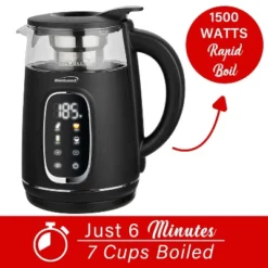 Brentwood 1,100-Watt 1.7-L Cordless Digital Glass Electric Kettle With Tea Infuser -Kitchen Appliances GUEST c49eeb82 7332 4ef8 95fc 8eaab13927a8