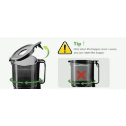 Aeitto Cold Press Juicer,juicer Machine With 4.35" Large Feed Chute Fit Whole Fruits And Vegetables & Easy To Clean -Kitchen Appliances GUEST c59fe03d b1fa 4688 9312 b6d1674887f4