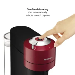 Nespresso Vertuo Next Coffee Maker & Espresso Machine By Breville - Red: Automatic Shut-Off, Includes 12 Capsules -Kitchen Appliances GUEST c6a00c84 467c 4378 a0dc f7d8b9789254