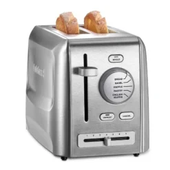 Cuisinart Custom Select 2-Slice Stainless Steel Toaster Silver CPT-620P1: Defrost & Bagel Options, Adjustable Browning