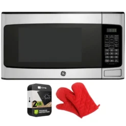 GE 1.1 Cu. Ft. Countertop Microwave Oven 950 W Steel+2 Year Warranty & Oven Mitt -Kitchen Appliances GUEST c83d5506 c8ce 44cc 882b f422c01da549