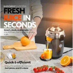 Eurolux Hands-Free Electric Citrus Juicer, Powerful Motor, Easy To Clean, Gray 12 Eurolux Hands-Free Electric Citrus Juicer, Powerful Motor, Easy To Clean, Gray -Kitchen Appliances GUEST c8583307 0396 4a15 bb2c dd35928927c8